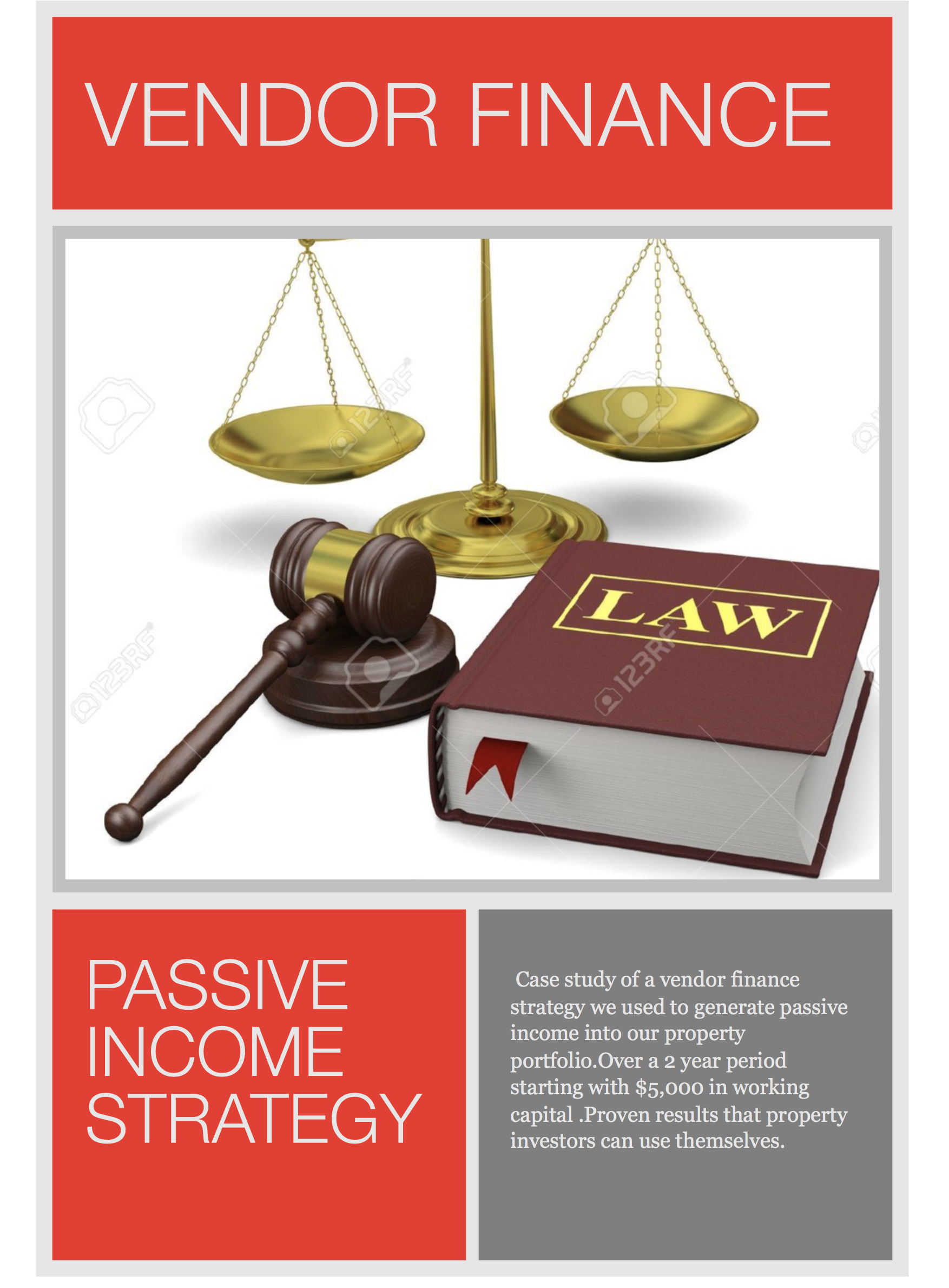 Vendor Finance Passive Income Strategy